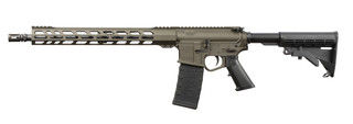 Wise Arms .300 AAC Blackout AR-15 rifle, olive drab green.